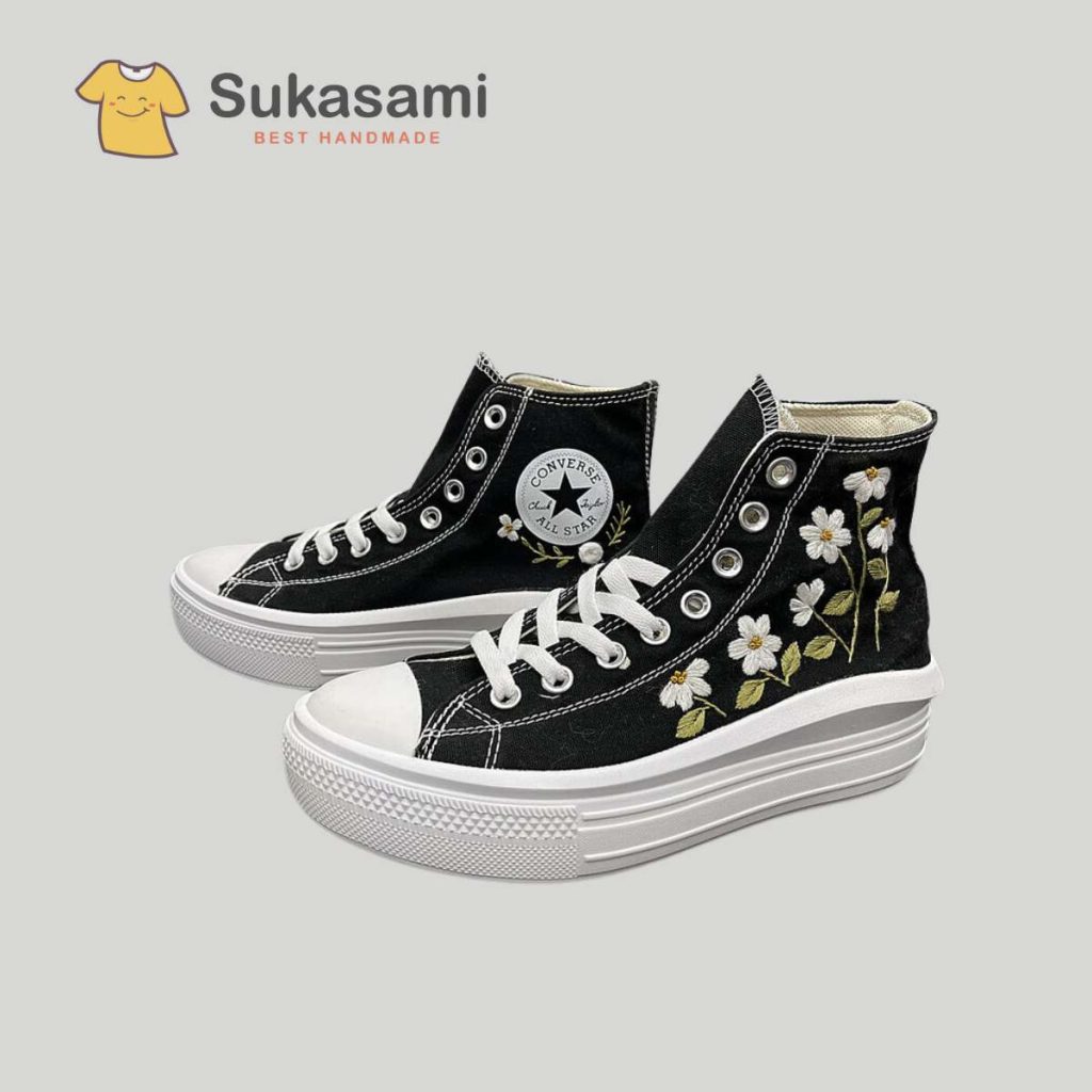 Custom Converse Chuck Taylor All Star Move Platform/ Custom Converse