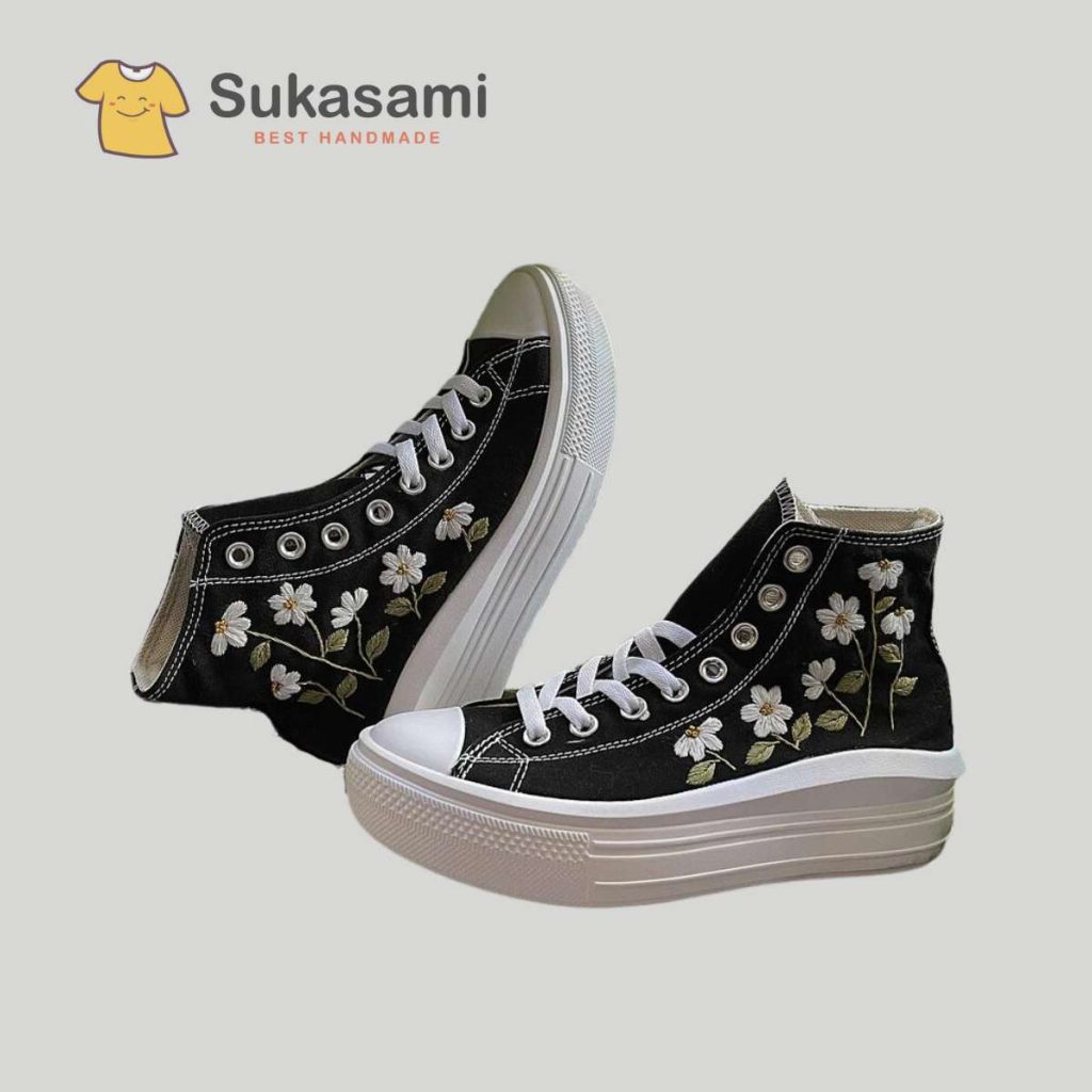 Custom Converse Chuck Taylor All Star Move Platform/ Custom Converse